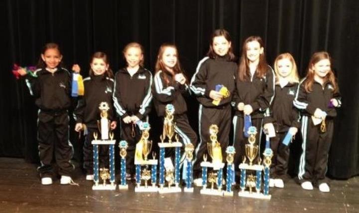 The Dynamites with their awards!